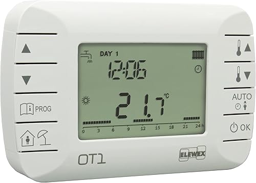 VEMER VE794100 OT1 - Cronotermostato Ambiente Settimanale Modulante per Caldaia con Protocollo OpenTherm Classe V, Bianco - Honorern