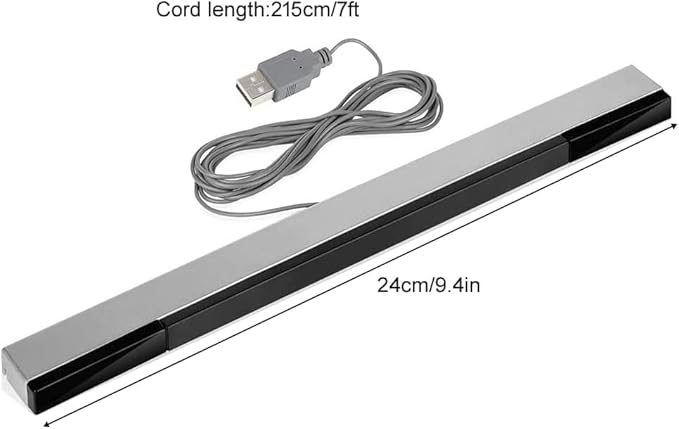 USB sensore striscia infrarosso sensore sensore di movimento ricevitore, adatto per Wii e Wii U console, supporta la stabilità - Honorern