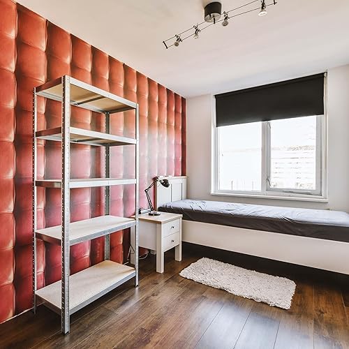 WilTec Scaffale per carichi pesanti zincato 100x60x200cm Scaffale a incastro 5 ripiani 200kg/piano - Honorern