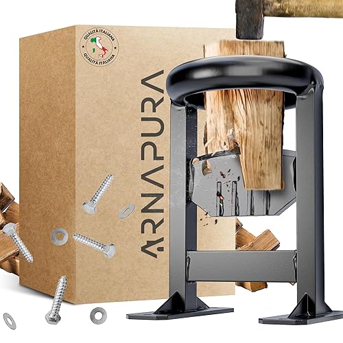 Spaccalegna Manuale | Realizzato in Acciaio ad Alta Resistenza | Spacca Legna | Include Viti e Rondelle - Honorern