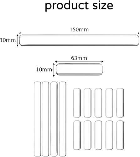 14 Pezzi Gommini Silicone,Paraurti per Mobili,Paraurti in Silicone Trasparente,Paracolpi Adesivi Piedini Ammortizzatore di Colp,per Porte,Mobili,Laptop,Cassetti - Honorern