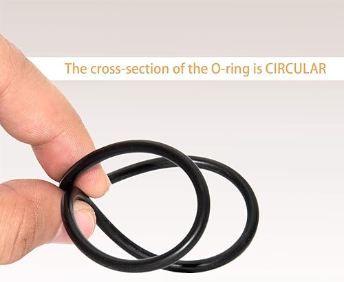 Flyshop - Guarnizione per anello in gomma, 10 pezzi, diametro 9,5 cm, diametro 9 cm, spessore 0,2 cm, spessore 0,2 cm, colore: Nero (95 x 90.2 x 2.4 mm) - Honorern