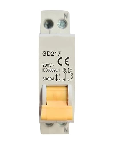 Interruttori Magnetotermici per barra DIN Bipolare Interruttore Magnetotermico (GD 217 1 MODULO 10 AMPERE) - Honorern