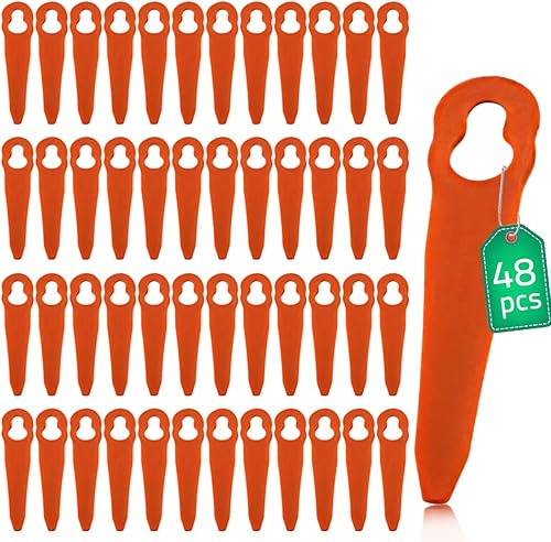 Chuangcheng 48 pezzi Lame in Plastica per Stihl Polycut 2-2 Polycut 3-2 FSA 45 FSA 57 FSE 52, Sostituire OEM 4007 007 1000 - Honorern