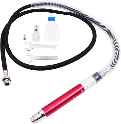 Smerigliatrice ad Aria da 1/4 di Pollice 6500 Giri/min Mini smerigliatrice a Matita con Chiave per Pulizia, smussatura, rettifica e Incisione di Vari Metalli - Honorern