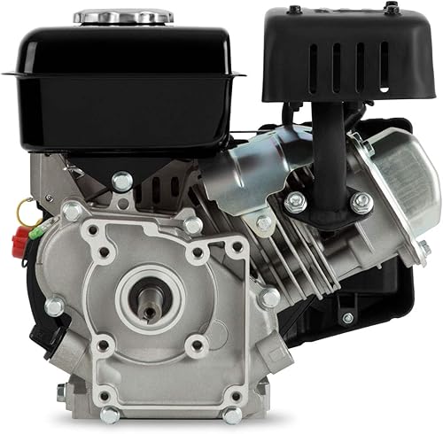 3 CV Motore a Scoppio Motore a Benzina Motore per Kart con albero Ø 16 mm, 4 tempi, 1 cilindro a benzina, cilindrata 87 cc, raffreddato ad aria, avviamento a strappo, serbatoio nero - Honorern