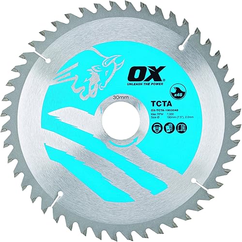 OX - Lama per sega circolare in alluminio/plastica/laminato, 250/30 mm, 80 denti TCG - Honorern