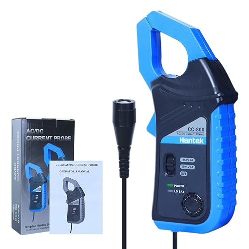 Hantek CC-800 AC/DC pinza di corrente 5KH, oscilloscopio, larghezza di banda 1 mV/10 mV/A 500 A/800 A con connettore BNC - Honorern