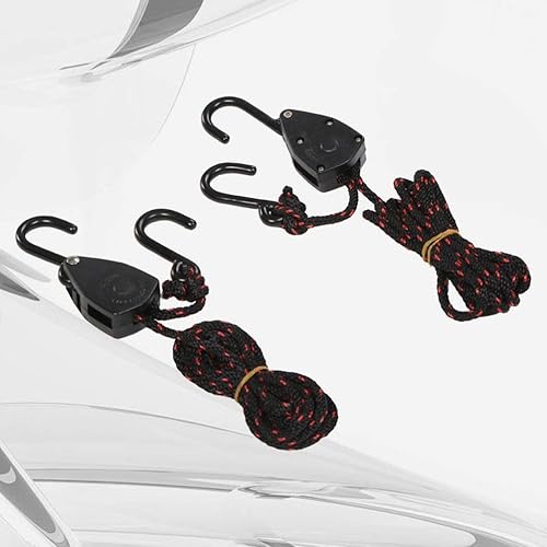2 PCS/Set Pulley Ratchet Kayak Bow e posteriore in nylon per corda, cinghia resistente - Honorern