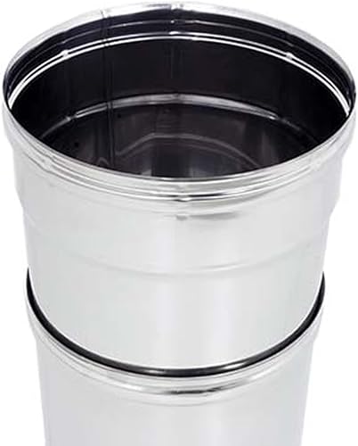 Tubo Telescopico Allungabile In Acciaio INOX Modulo Con Altezza Variabile 250/400 mm Per Canna Fumaria Camino o Stufa Uscita Fumo MADE IN ITALY (DN 100) - Honorern