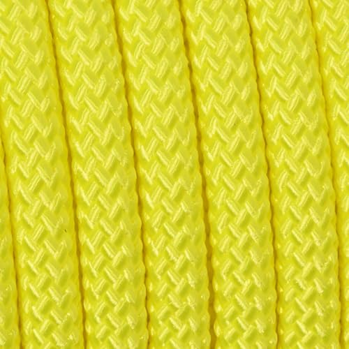 Corderie Italiane 006102809 Doppia treccia skipper alta tenacità, giallo flu, 6 mm - 50 metri - Honorern