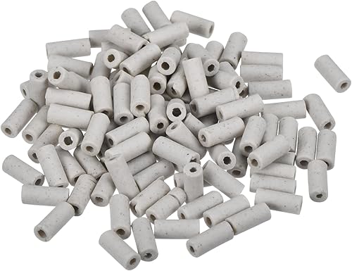 Tubo in Ceramica Protezione Isolata Fascio Cavi Elettronici Tubo Isolamento Termico 2x4x10mm, 150pz - Honorern