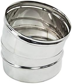 Gomito curva acciaio inox 200mm 5 decimi AISI 304 (90 gradi) - Honorern