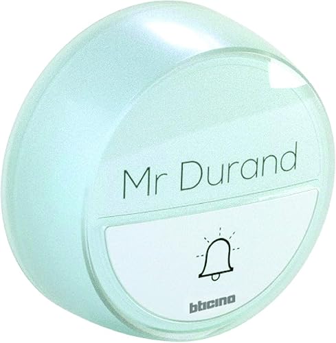 Bticino 393018D Pulsante Aggiuntivo Senza Fili per Kit Campanello Comfort, Bianco - Honorern