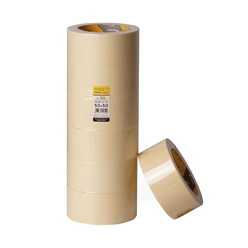 Torre da 12pz di nastro carta per mascheratura, verniciatura. Alta qualità, non lascia residui 25mm x 50m - Honorern