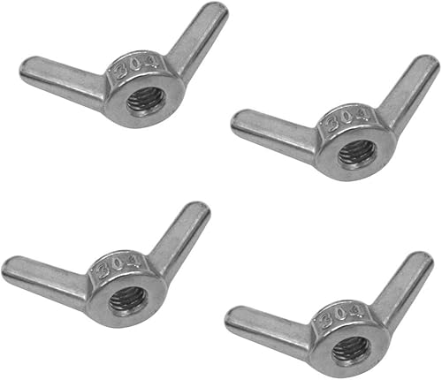 6 dadi angolari in acciaio inox M10 304, vite a mano, dado a farfalla, accessori per catena a fune metallica - Honorern