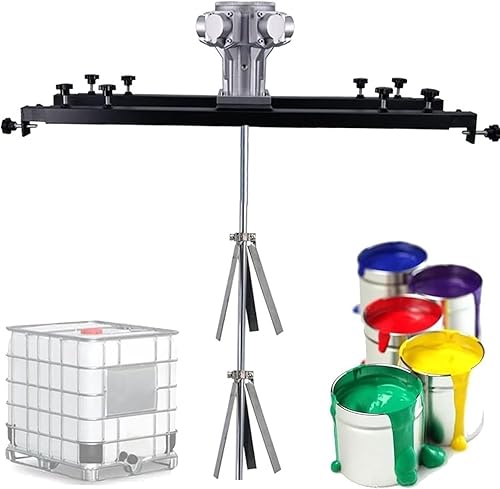 Agitatore Pneumatico Agitatore per Vernice IBC 1 Tonnellata/1000 L Macchina per Mescolare Vernici,Agitatori Ad Aria con Staffa,Agitatore Ad Aria IBC Pieghevole,S500 - Honorern