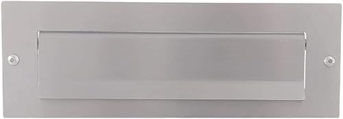 BUCA PER LETTERE BOCCHETTA FERITOIA IN ACCIAIO INOX SATINATO 240-290x100 MM - Honorern
