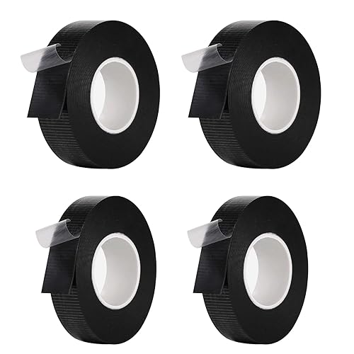 4PCS Nastro Autoagglomerante Isolante in Tessuto, Nastro Isolante Nero, Nastro Sigillante Impermeabile in 2 Dimensioni, Nastro Adesivo per La Riparazione di Tubi Flessibili e Cavi Elettrici - Honorern