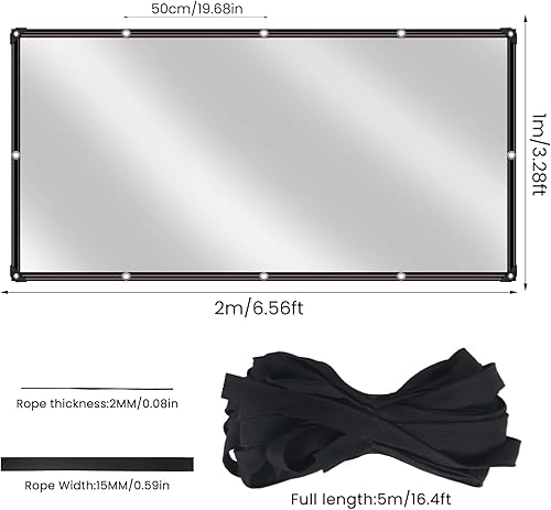 3x4M Telone Trasparente Occhiellato, Tteloni Impermeabile per Esterno Telo Plastica Polietilene per Giardino e Serra Fattorie Tende Antipioggia Balcone - Honorern