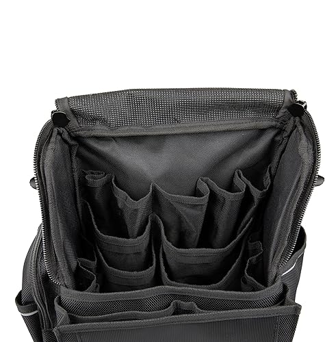 WAGO Borsa porta attrezzi 206-3000, compatibile con L-Boxx Micro e Mini, per attrezzi e accessori, 33 cm x 35 cm x 22 cm, massima mobilità e flessibilità, capacità 12 kg, tracolla nera - Honorern