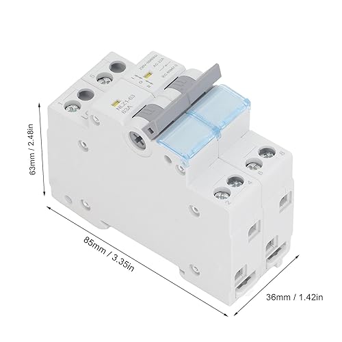 Interruttore di Trasferimento Manuale a Doppia Alimentazione Protezione da Sovraccarico 63A Montaggio su Guida Din per Generatori di Veicoli Ricreativi - Honorern