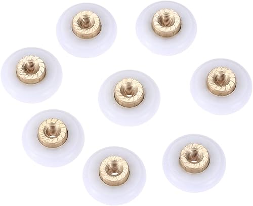 brand KF-Wheels Parte di Ricambio 8pcs Bagno Doccia Porta Rulli/Runners Ruote Pulegge 18 Millimetri Dia Rotella for Doccia Contenitori Cabine Runner - Honorern