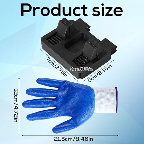 Dispositivo Saldatura a Filo Elettrico con 1 Paio Guanti, Supporto Morsetto Utensile Portatile Plastica Che Tiene Mano l'Elettrodo Potenza Accessori per Saldatura a Punti MIG TIG - Honorern