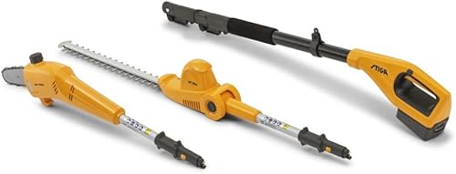 STIGA Multitool a Batteria MT 100e Kit, Tagliasiepi e Potatore con Prolunga Telescopica, Per Altezze Elevate e Lavori Facili e Veloci, Batteria e Caricatore Inclusi - Honorern