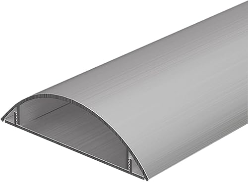 YLLSMGS Canalina Passacavi Calpestabile Heavy Duty Alluminio Impermeabile Adesivo Copertura Passacavi Pavimento Hider Canale(39 * 11.5mm/1.5 * 0.45in) - Honorern