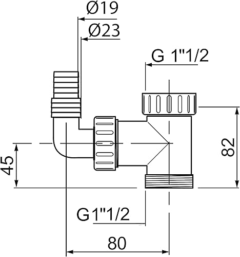 Wirquin, SP9431S, Connettore Angolo per lavatrice - Honorern