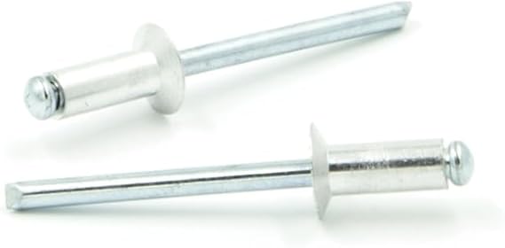 Rivetti a strappo STANDARD Alluminio/Acciaio Testa Svasata 2.4x10 ISO15978 Spessore serrabile 6.0-8.0mm - Confezione da 1000 pezzi - Honorern