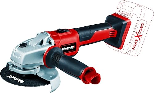 Einhell Power X-Change - Smerigliatrice angolare senza fili, senza spazzole, 115 mm, a batteria, a disco da 18 V, per taglio, rettifica e lucidatura - AXXIO 18/115 Solo Power Tool (batteria non - Honorern