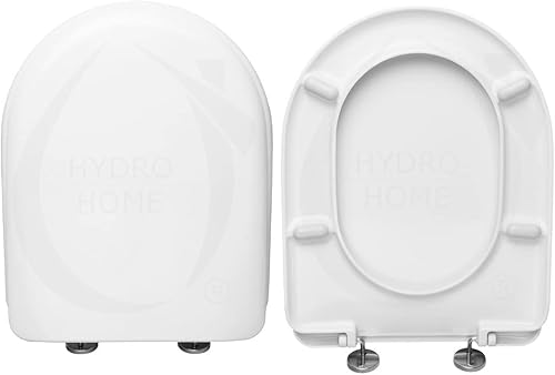 HYDRO HOME Copriwater Ideal Standard Fiorile Sospeso e Fiorile Lusso Compatibile, Tavoletta Wc In Plastica Termoindurente Con Cerniere Regolabili,Asse Wc Colore Bianco MADE IN ITALY - Honorern
