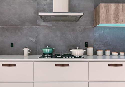 Brute Strength - Maniglie in pelle per mobili - Cognac - 2 pezzi - 16,5 x 2,5 cm - Maniglia per mobili, maniglia per porte per cucina, bagno, armadi, comò, legno - Honorern