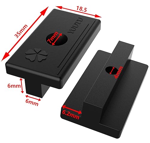 WPC Clips, WPC/BPC assi di fissaggio nascosto, distanziatori clip – Larghezza giunti 6 mm – 100 pezzi, poliammide e fibra di vetro, accessori da costruzione. (100 pezzi) - Honorern