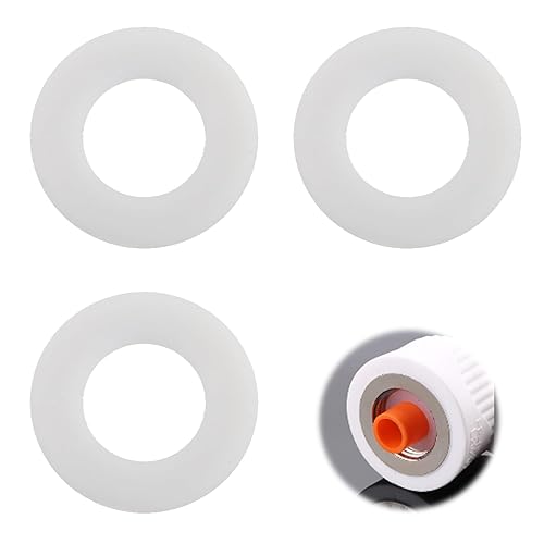 3 rondelle di tenuta per valvola di scarico WC, diametro esterno 63 mm, guarnizione di ricambio in silicone per riparazione diaframma da 33 mm, guarnizione in silicone trasparente per valvola di - Honorern