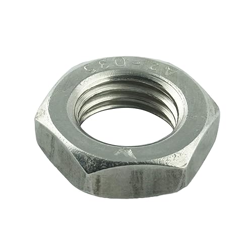 Dadi esagonali M8 (10 pezzi) – Dado basso DIN 439 – ISO 4035 – acciaio inox A2 V2A – inossidabile. - Honorern