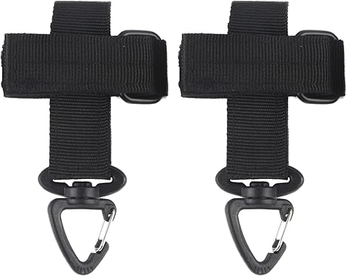 2 Pezzi Porta Guanto, Porta Guanti Cinturone, Guanti da Lavoro, Portaguanti Cinturone, Clip per Giardini, Cantieri(Nero) - Honorern
