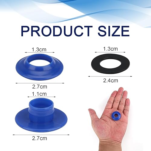 EUYKQNOI 30 Pezzi occhielli per teloni Occhielli per Telone in Plastica,Occhiello per Telone Autoperforante,Occhielli in Plastica Multiuso per Tende da Piscina Teloni Tende Telo Telone,27 x 27 x 11 mm - Honorern