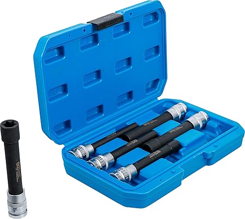 Juego de llaves de vaso E-Torx, extra largas | entrada 12,5 mm (1/2') | E10 - E20 | 6 piezas - Honorern