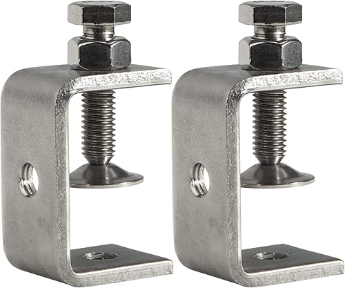 Morsetti a C Piccoli per La Lavorazione Del Legno 21 MM Morsetti Per Saldatura In Acciaio Inossidabile Set Universale In Metallo per Il Montaggio con Apertura a Mascella Larga(6 Pezzi) - Honorern