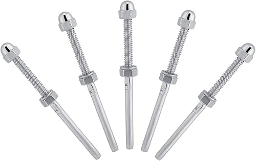 Confezione da 10 tenditori filettati per di ringhiera per cavi da 1/8' - Honorern