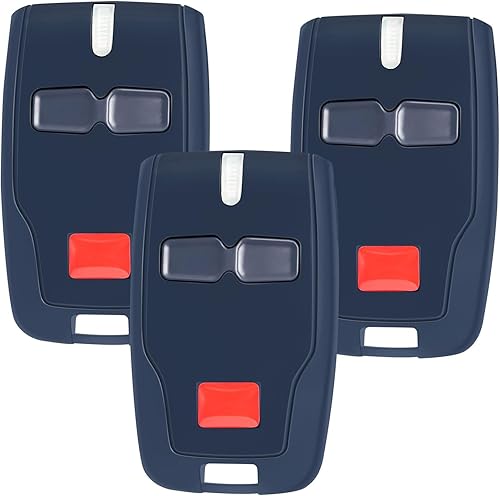 Telecomando Cancello，Set di 3 telecomandi BFT MITTO2 - Mitto2 M 2 canali 433 MHz Rolling Code per cancelli automatici - Honorern
