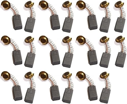 20 spazzole in carbone per motore, ricambio per smerigliatrice angolare elettrica, 043# (7 x 11 x 18 mm), spazzole di carbone per utensili elettrici - Honorern