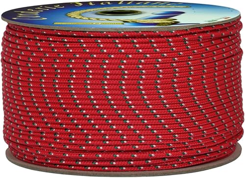 006038436 Cordino Colorato Hobby Fantasy, Rosso, 2 mm, 100 mt - Honorern