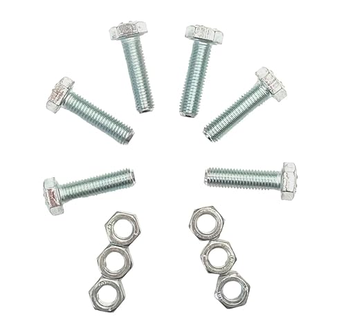 12 pezzi kit 6 Viti M7 x 25 Testa Esagonale e 6 Dadi M7 - Honorern