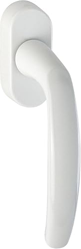 Maniglia per Finestra Cromo Satinata con Apertura 90 Gradi Destra - Maniglia per Porta Finestra Destrorsa - Maniglia Infissi Cromo Satinata - Honorern