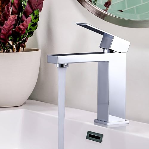 ARCORA Rubinetto per lavabo, in acciaio inox 304, con tubi di collegamento da 60 cm, colore: oro - Honorern