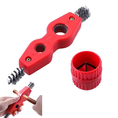 Pulitore per Tubi di Rame, Sbavatore per Tubi di Rame, Pulitore di Tubi di Rame e Sbavatore di Tubi di Rame, Punta per la Pulizia dei Tubi in Rame, per Tubi di Rame di uso Generale in Plastica - Honorern
